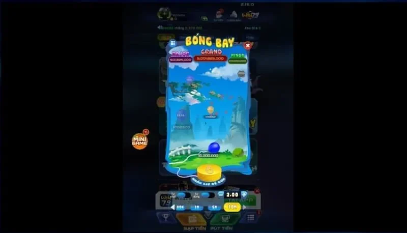Mini game bóng bay được yêu thích tại Win79